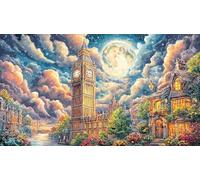 Big-Ben Puzzle pour Adultes 1000 pièces Jeu éducatif détente Cadeau Amusant & Activité Maison pour Adultes et Enfants de 12+ Ans Beau Puzzle de décoration 38x52/1000 pièces