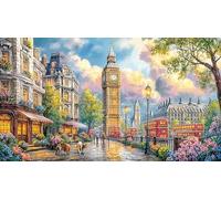 Big-Ben Puzzle pour Adultes 1000 pièces Jeu éducatif détente Cadeau Amusant & Activité Maison pour Adultes et Enfants de 12+ Ans Beau Puzzle de décoration 38x52/1000 pièces