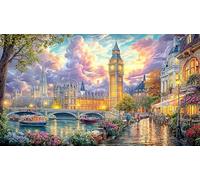 Big-Ben Puzzle pour Adultes 1000 pièces Jeu éducatif détente Cadeau Amusant & Activité Maison pour Adultes et Enfants de 12+ Ans Beau Puzzle de décoration 38x52/1000 pièces