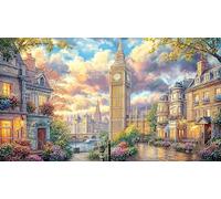 Big-Ben Puzzle pour Adultes 1000 pièces Jeu éducatif détente Jeu Stimulant pour Adultes et Enfants de 12 Ans et Plus Idée Cadeau Parfaite 70x50/1000 pièces