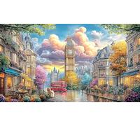 Big-Ben Puzzle pour Adultes 1000 pièces Papier recyclé Défi de Jeu éducatif pour décoration Murale et Cadeaux Beau Puzzle de décoration 70x50/1000 pièces