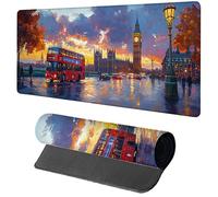 Big Ben Tapis de Souris Gaming 800x400x3mm, Tapis de Souris XXL Bus, Sous Main Bureau, Mouse Pad avec Rubber Base, Mousepad avec Coutures sur Les Bords, pour Gamer PC Accessoires Bureau Travail 4-5472