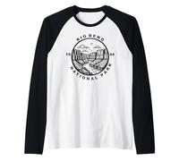 Big Bend National Park, Texas Souvenir, Style Vintage Manche Raglan