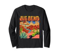 Big Bend National Park Vintage Desert Canyon Randonnée Camping Manche Longue