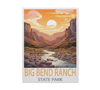 Big Bend Ranch State Park，Puzzle 1000 Pièces, Puzzles en Bois, Jouets Éducatifs pour Enfants Adultes Cadeau d'anniversaire（75x50cm）-DO2