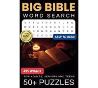Big Bible Word Search Puzzle Book: Word Searches with Easy to Read Print about Bible Stories, Verses, Characters, and More | 6x9 inches, 113 pages | 50+ Puzzles ... Perfect Gift for Christians