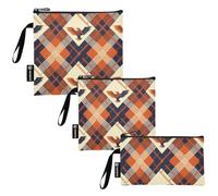 Big Bird - Lot de 3 sacs à sandwich réutilisables et imperméables pour enfants, étudiants, adultes, orange et bleu foncé