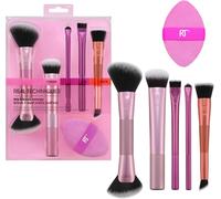 Big Blends Kit 6 Pièces Avec Pinceau Energy + Doudoune Double Facepour Poudrecrèmeliquidecontour Précismélange Et Finitionvégétalien Et Sans Cruauté