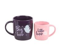 Big Boo Ensemble de tasses d'Halloween - Tasses en céramique adorables et durables pour le cacao chaud effrayant et les délices saisonniers - Design assorti pour les amateurs d'Halloween -