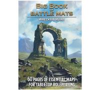 Loke Battlemats Big Book of Battle Mats Wilds, Wrecks & Ruins