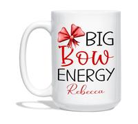 Big Bow Energy Mug Unique Tasse À Thé Céramique Tasse À Café Idée Cadeau Pour Noël Anniversaire Collègue 330 Ml