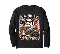 Big Boy 4014 Train America Turns 250 Years Freedom Patriotic Manche Longue