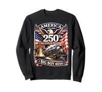 Big Boy 4014 Train America Turns 250 Years Freedom Patriotic Sweatshirt