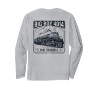 Big Boy 4014 Train Engineer Steam Train Conductor American Manche Longue