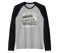 Big Boy 4014 Train Engineer Steam Train Conductor American Manche Raglan