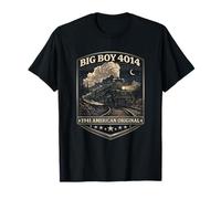 Big Boy 4014 Train Engineer Steam Train Conductor American T-Shirt