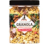 Big Boy Granola protéiné au chocolat noir @kamilasikl 360 g de chocolat noir / En-cas protéinés / Granola protéiné croustillant avec morceaux de chocolat