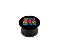 Big Brain Energy This Year Typographie colorée PopSockets PopGrip Adhésif