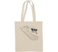 Big Brain Time Wojak Feels Guy Smart Sac fourre-tout en coton naturel Blanc