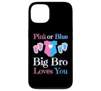 Big Bro Loves You Baby Shower Révélation du Sexe Rose ou Bleu Coque pour iPhone 13