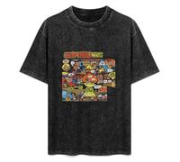 Big Brother and The Holding Company Thrills T-Shirt Printed Tee Graphic Top for Men Black Shirt XXL