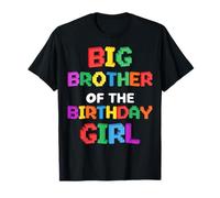 Big Brother of The B-Day Girl Master Builder Bricks Blocks T-Shirt