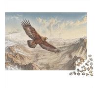 Big Brown Aigle Flying Across The Montagnes || Puzzles Amusants en Famille 1000pcs (75x50cm) Adultes