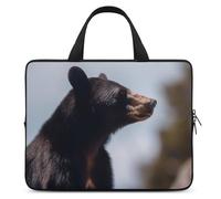 Big Brown Bear - Housse pour ordinateur portable ultra fine et étanche de 12 pouces, sacoche de protection portable avec dragonne