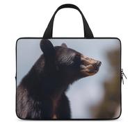 Big Brown Bear - Housse pour ordinateur portable ultra fine et imperméable de 10 po - Sac de protection portable avec dragonne