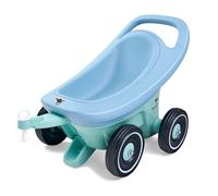 BIG Buggy 3-en-1 : Trotteur avec Frein réglable, remorque, 4 Roues silencieuses incluses, Buggy Bleu-Turquoise, pour Les Enfants à partir de 1 an