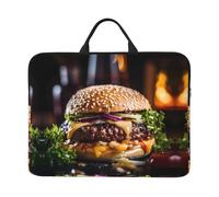Big Burger Housse pour ordinateur portable 41,9 x 31 cm, double usage professionnel et décontracté, convient à certains ordinateurs portables