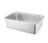 Big Cat Box - Toilettes pour grands chats, bac à litière pour chat | Grande boîte pour chat | Boîte à déjections canines antiadhésive résistante aux éclaboussures, grande boîte en acier inoxydable