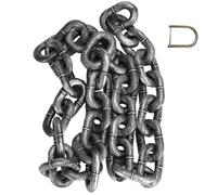 Big Chain Leash for Small Dog 79 Pouces Ligne Funny Chain pour Petit Chien avec la Connexion en Plastique argenté en D pour Marcher sur Le Milieu