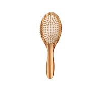 (big circle) Ergonomic Bamboo Hairbrush with Massaging Air Paddle Stylis Comb for Healthy Scalp on Travel For Healthy Hair