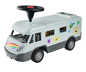 BIG - Courroi-Couloir Camper avec Volant, Pneu Silencieux, 2 en 1, Toit Démontable, Adapté de 2 à 5 Ans