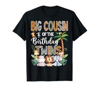 Big Cousin of the Birthday Twins Safari Jungle Animal Alover T-Shirt