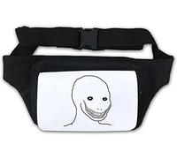 Big Creepy Smile Wojak Meme Sac banane Blanc