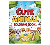 Big Cute Animal Coloring Book for Kids Ages 3-6: Fun and Easy Coloring Pages of Farm, Jungle, and Ocean Animals for Toddlers and Preschoolers