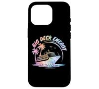 Big Deck Energy Bateau de croisière drôle Voyage Vacances Tie Dye Coque pour iPhone 16 Pro