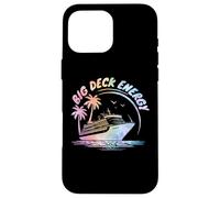 Big Deck Energy Bateau de croisière drôle Voyage Vacances Tie Dye Coque pour iPhone 16 Pro Max