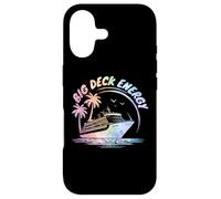 Big Deck Energy Bateau de croisière drôle Voyage Vacances Tie Dye Coque pour iPhone 17
