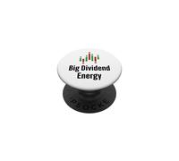 Big Dividend Energy Funny Finance Dividends Investisseur PopSockets PopGrip Adhésif