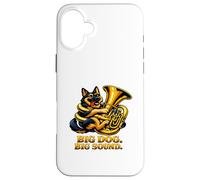 Big Dog Big Sound Funny Berger Allemand Baryton Coque pour iPhone 16 Plus