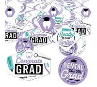 Big Dot of Happiness Dentaire School Grad - Dentisterie et hygiéniste - Décoration de fête à suspendre - Lot de 40