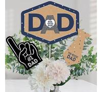 Big Dot of Happiness My Dad is Rad Lot de 15 bâtons de table pour la fête des pères