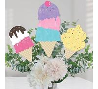 Big Dot of Happiness Scoop Up the Fun Lot de 15 bâtonnets de décoration pour table Motif crème glacée