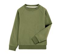 BIG ELEPHANT Boys Crewneck Sweatshirt Youth Fleece Sweatshirts Long Sleeve Basic Pullover Soft Warm Thin Fleece for Kids