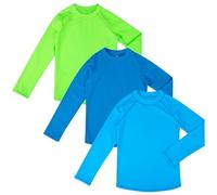 BIG ELEPHANT Maillot de Bain Enfant Manches Longues UPF 50+, Lot de 3