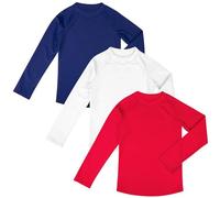 BIG ELEPHANT Maillot de Bain Enfant Manches Longues UPF 50+, Lot de 3