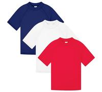BIG ELEPHANT T-Shirt de Bain Enfant Manches Courtes UPF 50+, Lot de 3